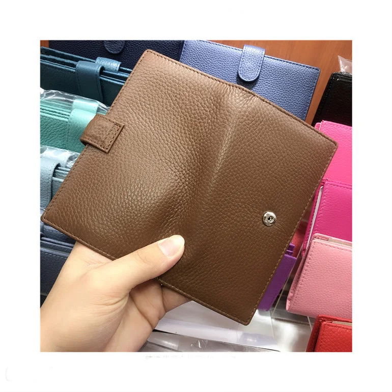 Personalized Custom Genuine Leather Long Vintage Travel Wallet Business Card Holder