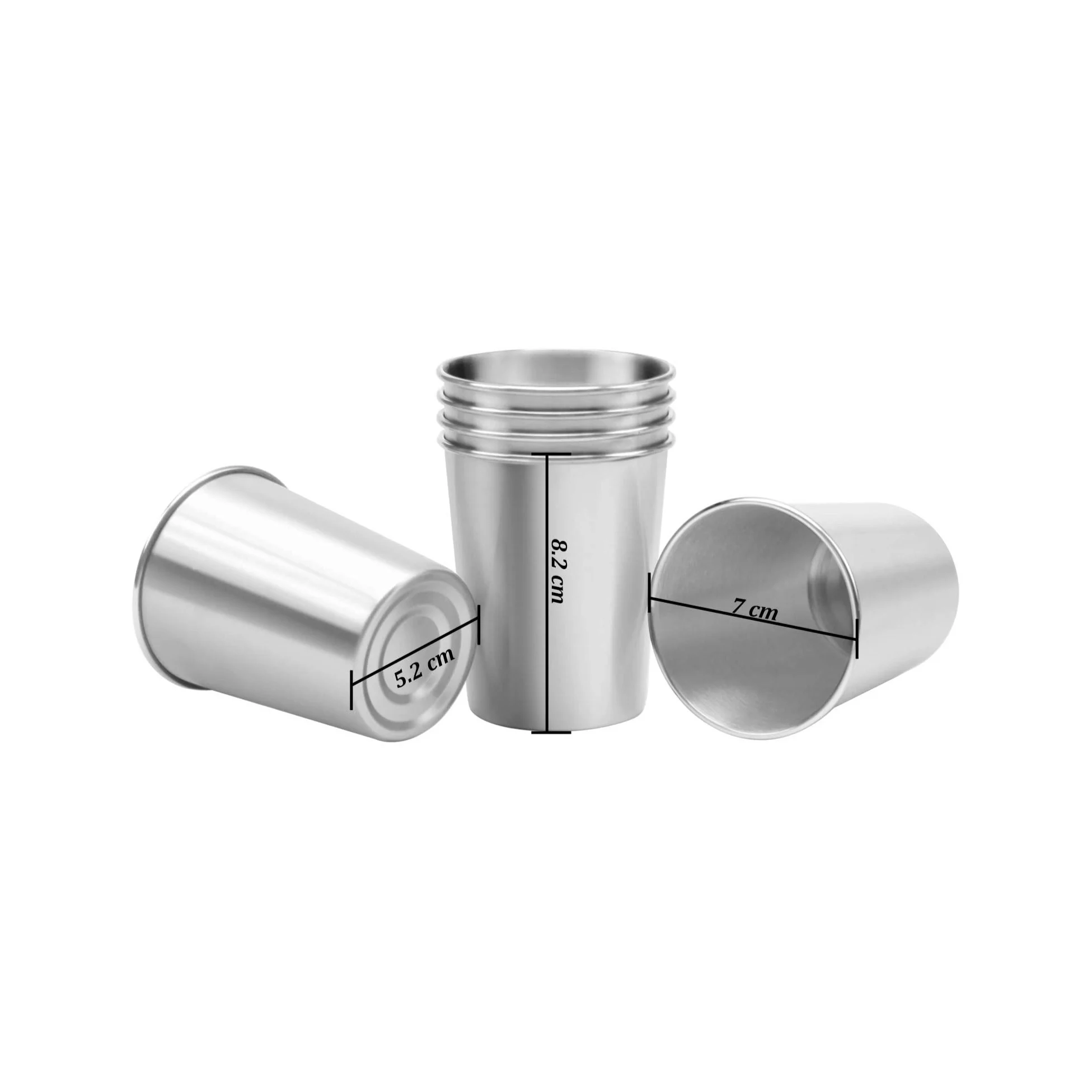 Hot Selling Stainless Steel Tumbler Cups 8oz Stackable Durable Drinking Insulated Coffee Cups For Home Picnic Office