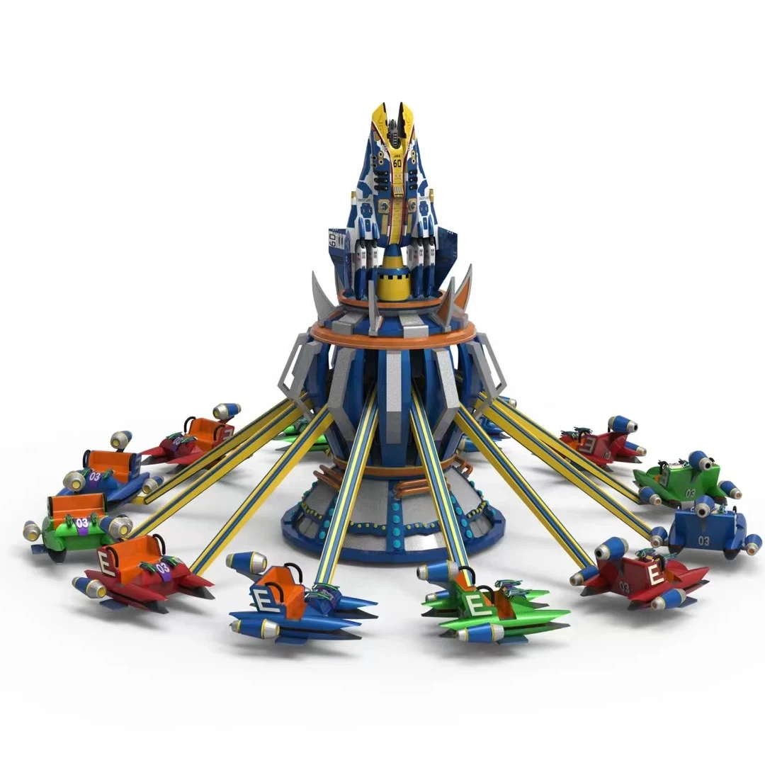 Self-Control Plane Adventure Park Attraction Outdoor Amusement Equipment for Theme Parks Luna Carnivals Fairgrounds