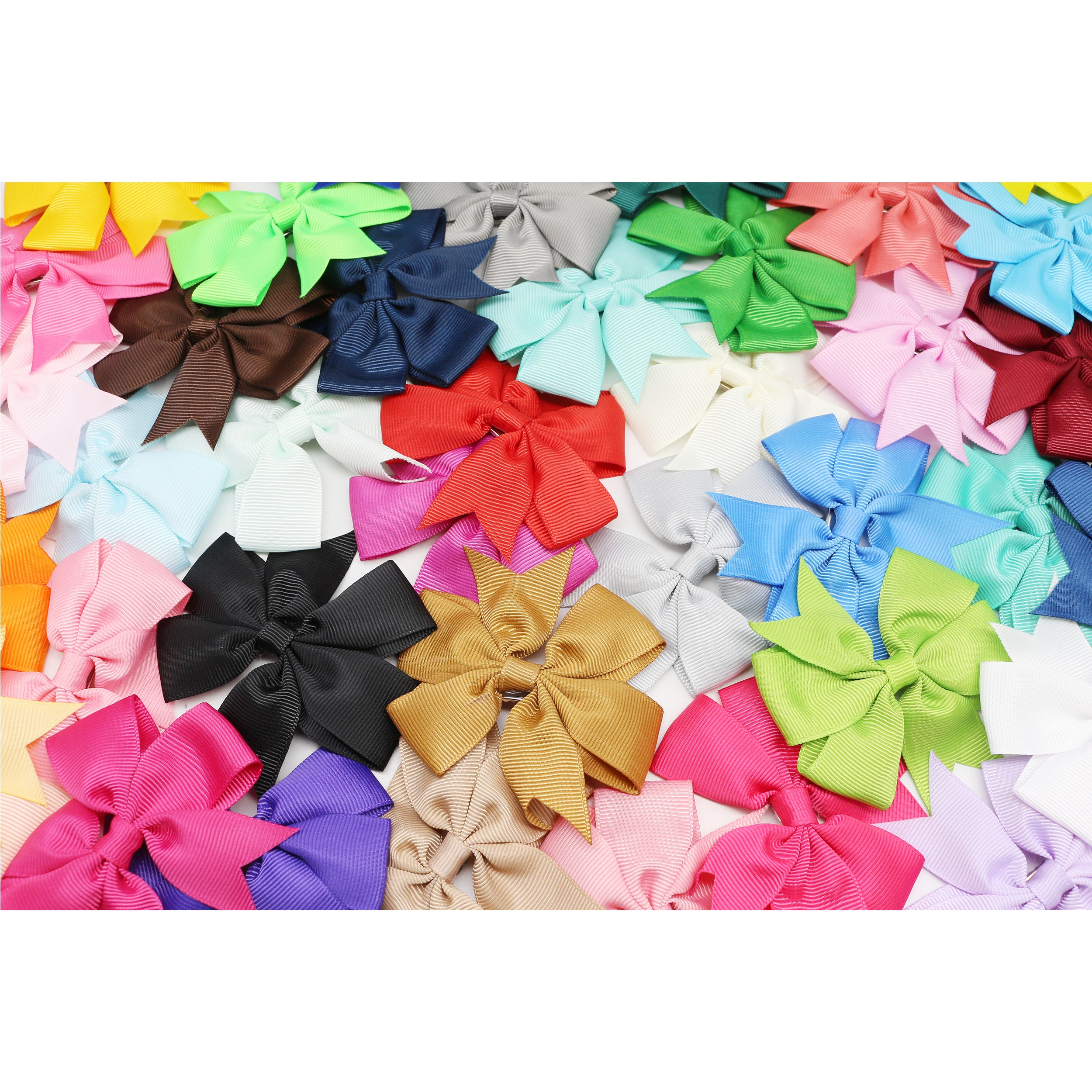 Lirong  40 PCS 3inch Hair Bows For Girls Grosgrain Ribbon Large Boutique Bow Alligator hair clips for Teens Kids