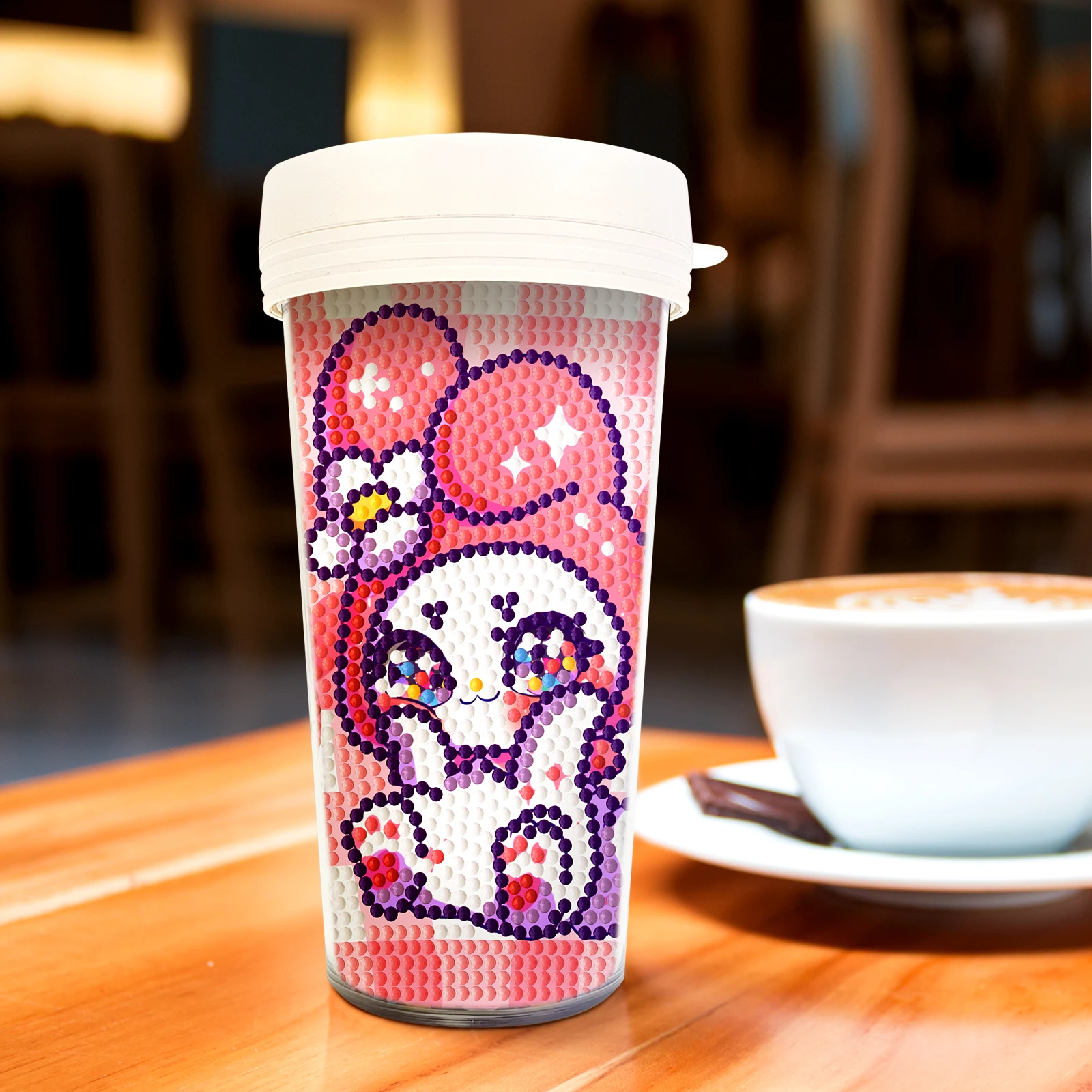 Manufacturer Wholesale High Quality Kuromi Convenience Cup Diamond Painted Water Cup for Adults Students and Children
