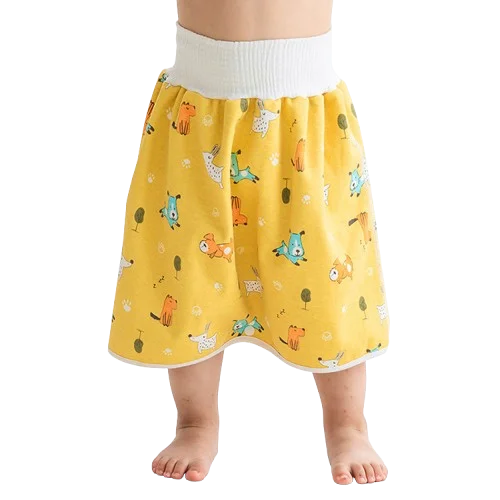 Baby Diaper Skirt Waterproof Urine Pants Washable Anti-bed Wetting Kids Bed Potty Training Pants Skirt