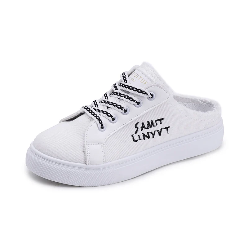 Cheap Price 2020 New Design Canvas Summer  Casual Woman Shoes New Arrivals Half Sneaker Keds