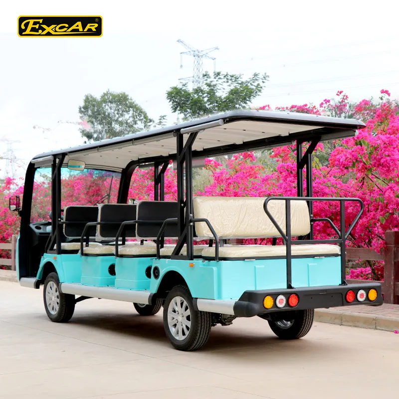 Excar Production 72V 14 Seats Electric Sightseeing bus Electric Tour Car/Bus