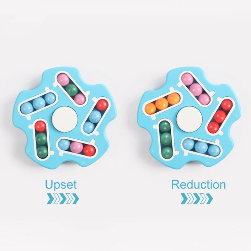 New Push Sensory Toys Reduce Stress   Magic Cube Spinning Gyro Toys For Wholesale