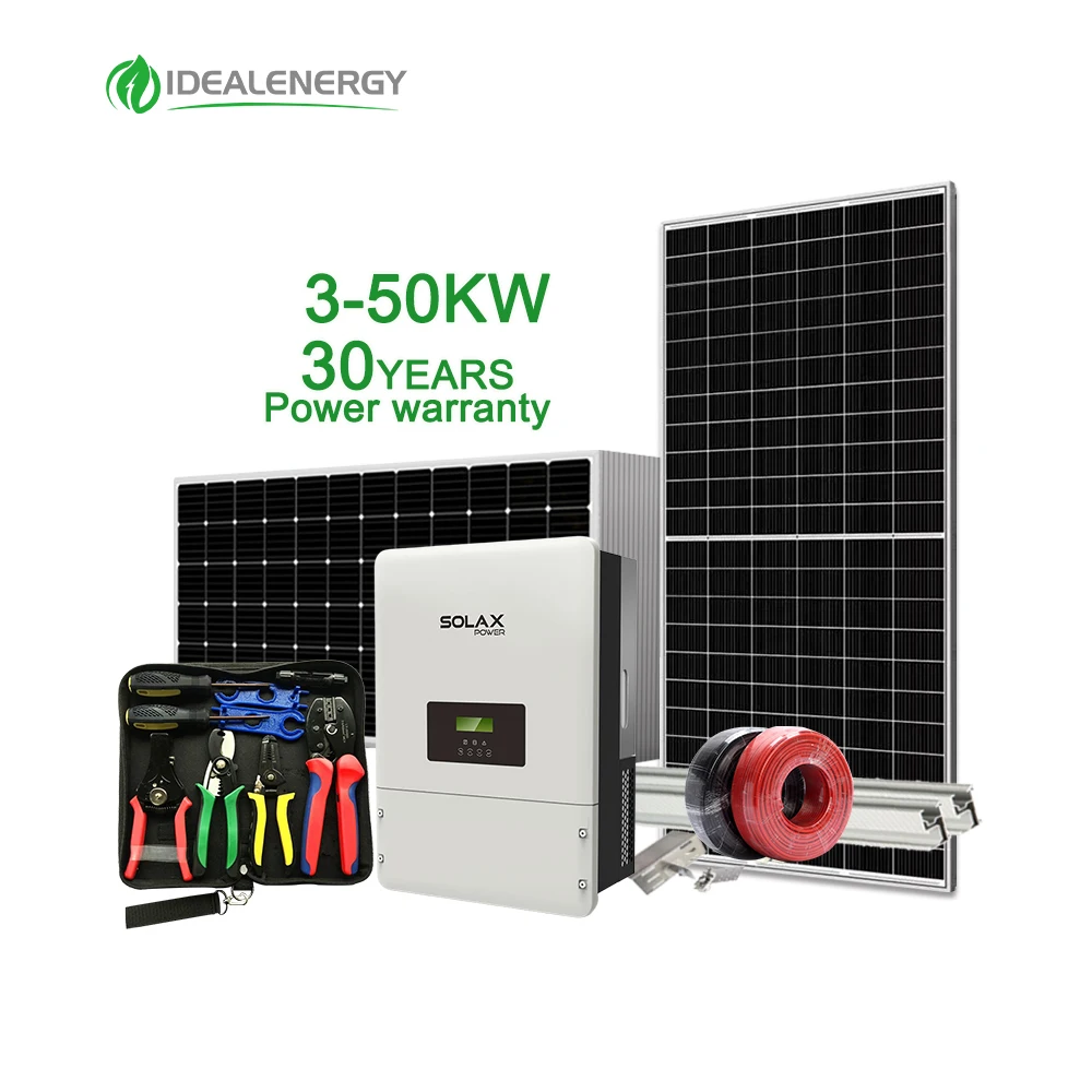 IDEAL roof solar panel full kit photovoltaic system on grid 10kw 15kw 20 kw complete kit for home