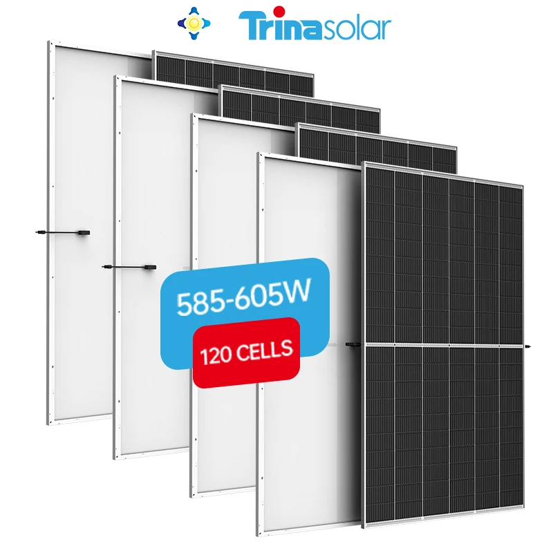 Trina Tsm DE20 Solar 120 cells 210mm Des Panneaux Solaires Photovoltaiques 590W 595W 600W 605W 610W Solar Panel