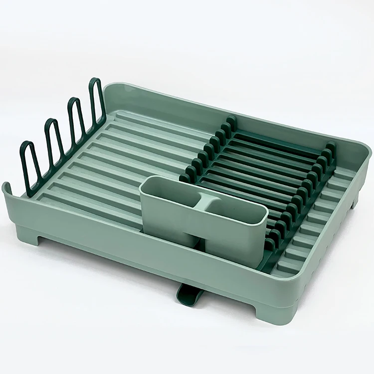 New Color Plastic Dish Drainer Hot Sell Easy Assembling Kitchen Sink Drainer Dish Drying Rack