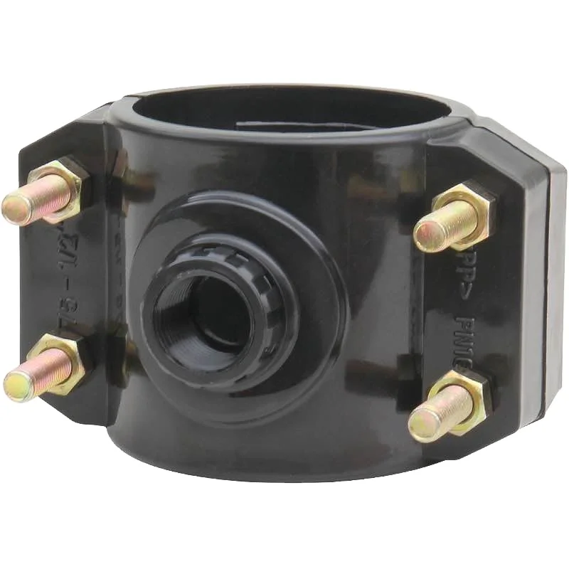 PP Clamp Saddle for PE HDPE PVC PPR Pipe Plastic Saddle25-110mm