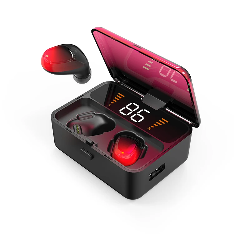 Горячий продавец красочный свет туры беспроводные наушники, мини-вкладыши беспроводные стерео спортивные наушники