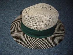 Factory Price High Quality Safari Gambler Golf Men Natural Sea Grass Straw Hat With Black Band
