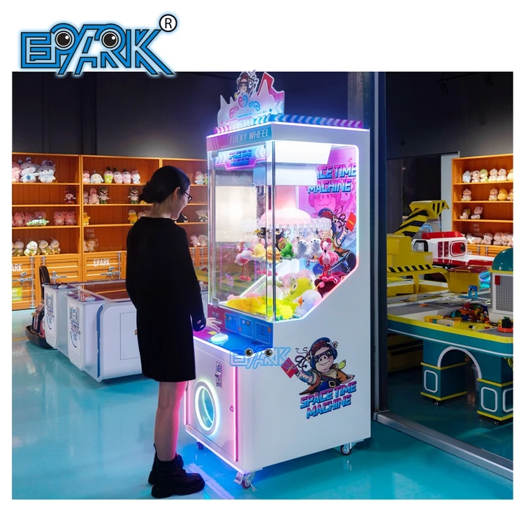 Top Quality Earn Money Coin Operated Lucky Wheel Clip Prize Game Machine Clamp Gift Game Machine Claw Machine