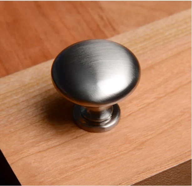 Традиционная круглая твердая фурнитура Sondoly из атласного никеля для шкафа диаметром 1-1/4 дюйма