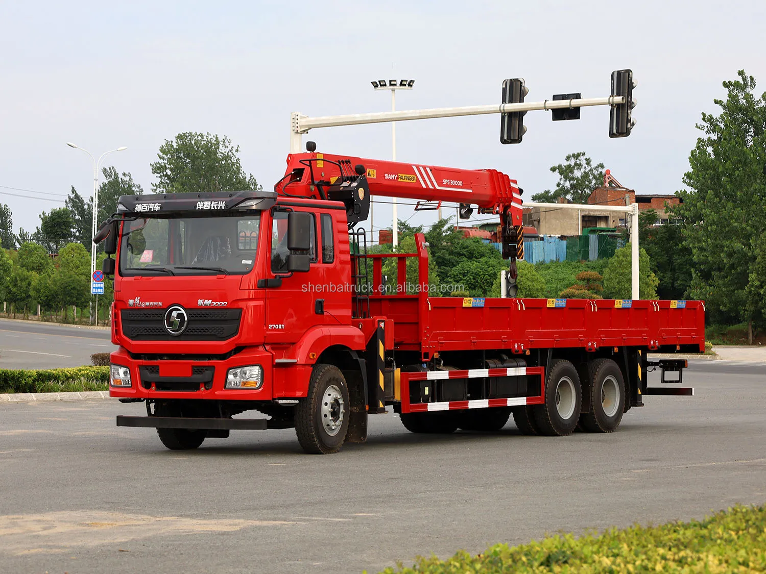 Автокран с креплением на грузовике Shacman 6x4 300 л.с.