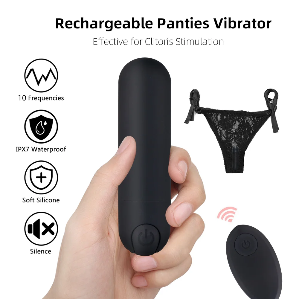 Underwear Sex Panty Vibrator Setting Remote Control Wireless Usb Charging Women Lady Wearing Vibrating Panties Bullet Vibrator