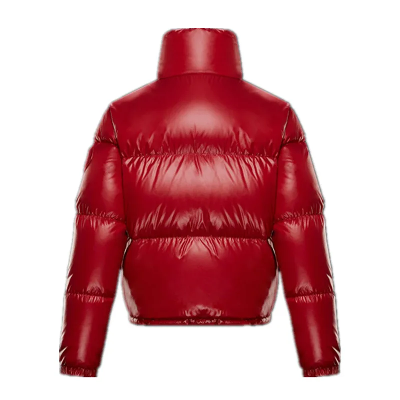 2024 Ladies fashion red puffer winter jacket women bubble coat