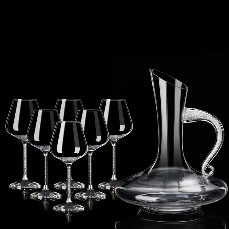 Creative Wine Glass Wine Gift Box Packaging Handmade Home Bar Drinkware Wine Glass Goblet Set