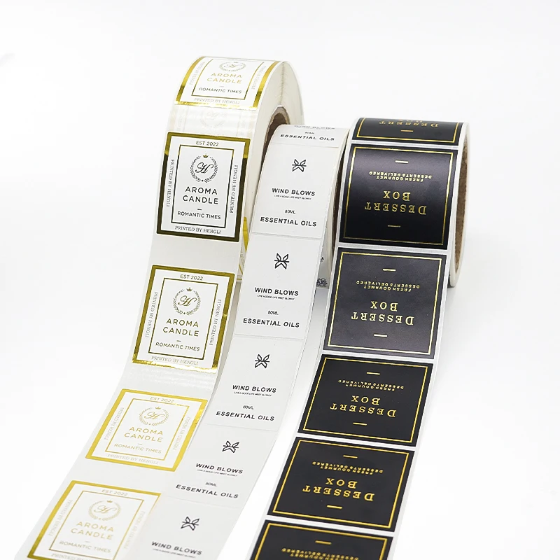 Custom  Design Glass Gar Bottle Packaging Roll Waterproof Sticker Printed Spray Bottles Product Labels