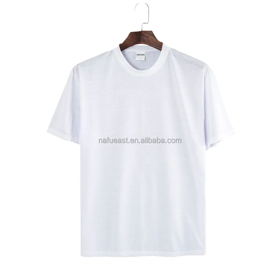 Factory Wholesale Sublimation Blank White Youth 10Y-18Y Short Sleeves T-Shirt for Customized Print
