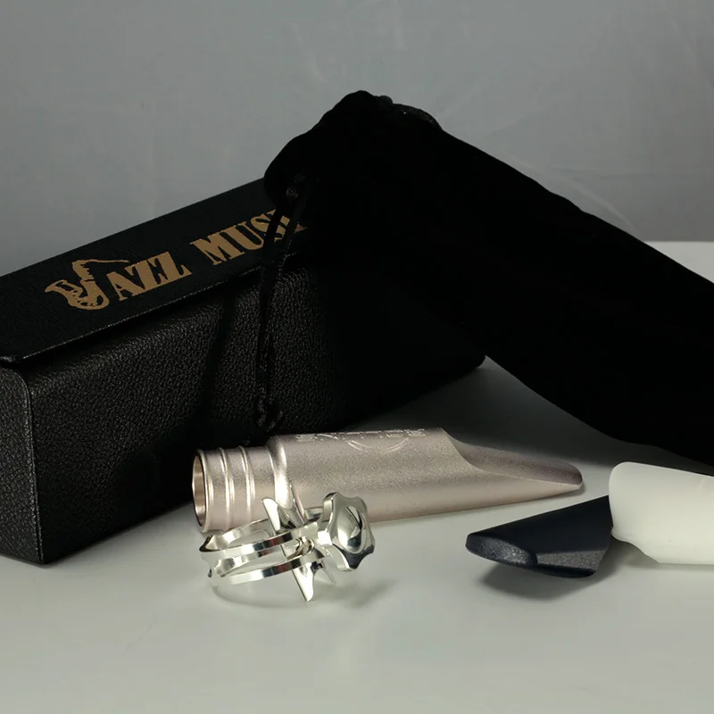 Rollins Frosted Silver Metal Mouthpiece,alto,tenor,soprano