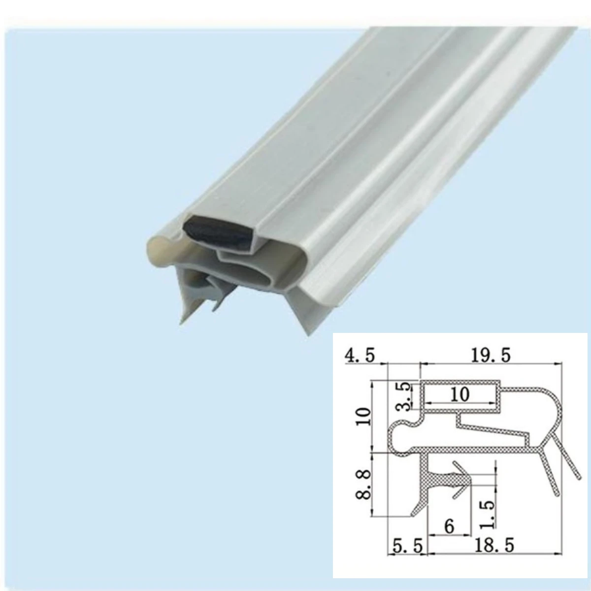 Factory Manufacturer Commercial Household Domestic Soft Pvc Magnetic Strip Refrigerator/fridge Door Gasket /seal