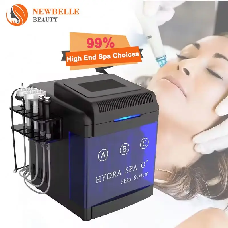 Hydra Benefits Facial New 2024 Ice Blue Hydro Solution Portable Products Cleaning & Oxygen Ems Tips Microdermabrasion Kit Pen