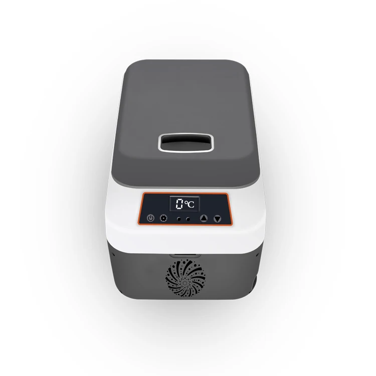 12L Flip Top Car Refrigerator with Digital Display Horizontal DC 12V Cooler Box