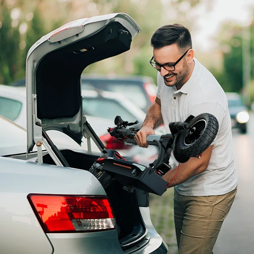 ENGWE Y600 EU Warehouse E-Scooter 600W 48V 18.2Ah Foldable Scooter Finger Hook Thomb Accelaration Electric Scooter