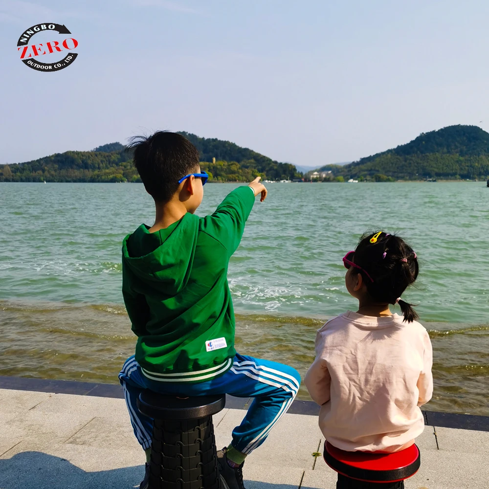 
Portable Folding lawn stool Retractable Adjustable collapsible Plastic Step Stool for outdoor and indoor Picnics Fishing Chair 