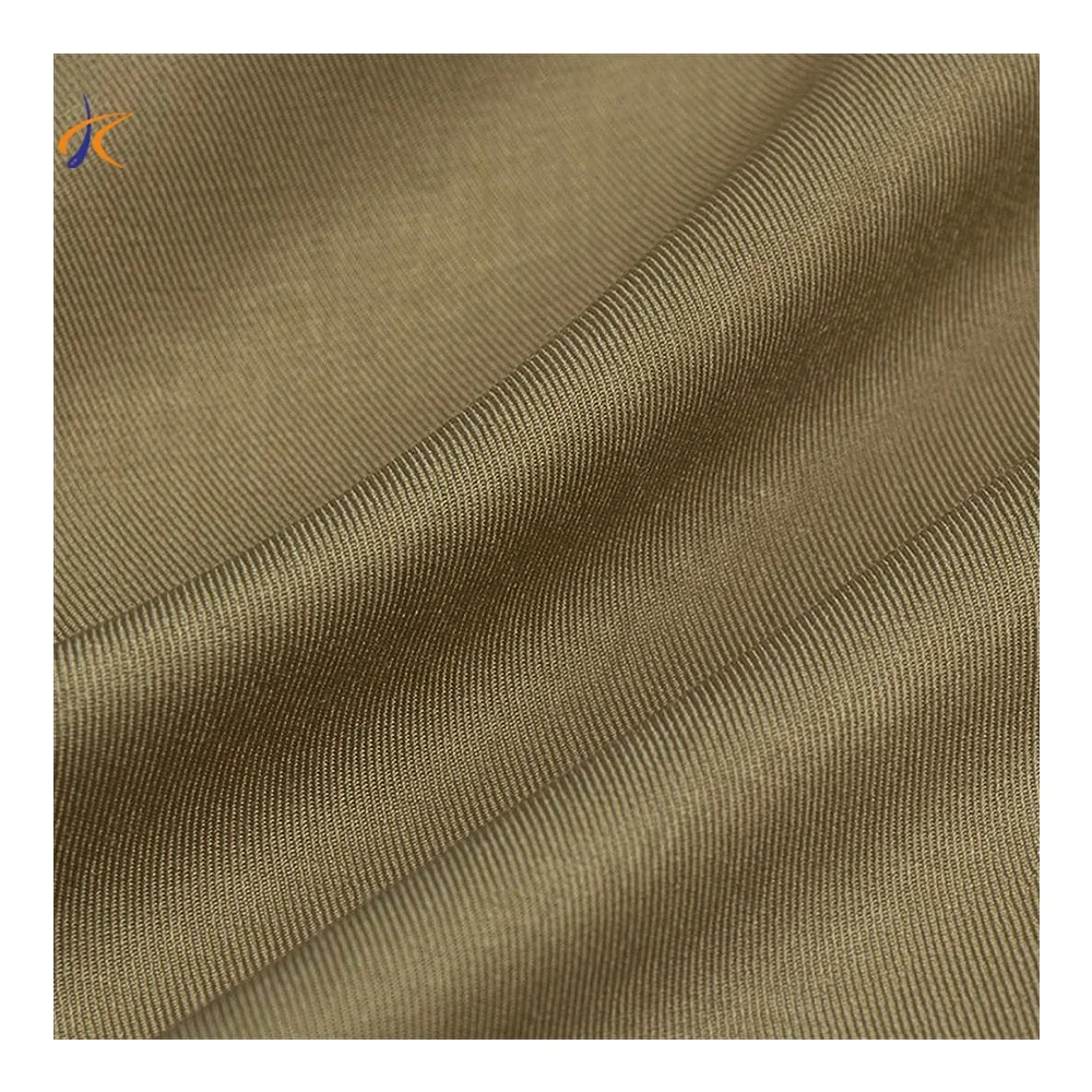 KEETE New product twill rayon mixed silk fabric for stripe shirting design rayon gray fabric