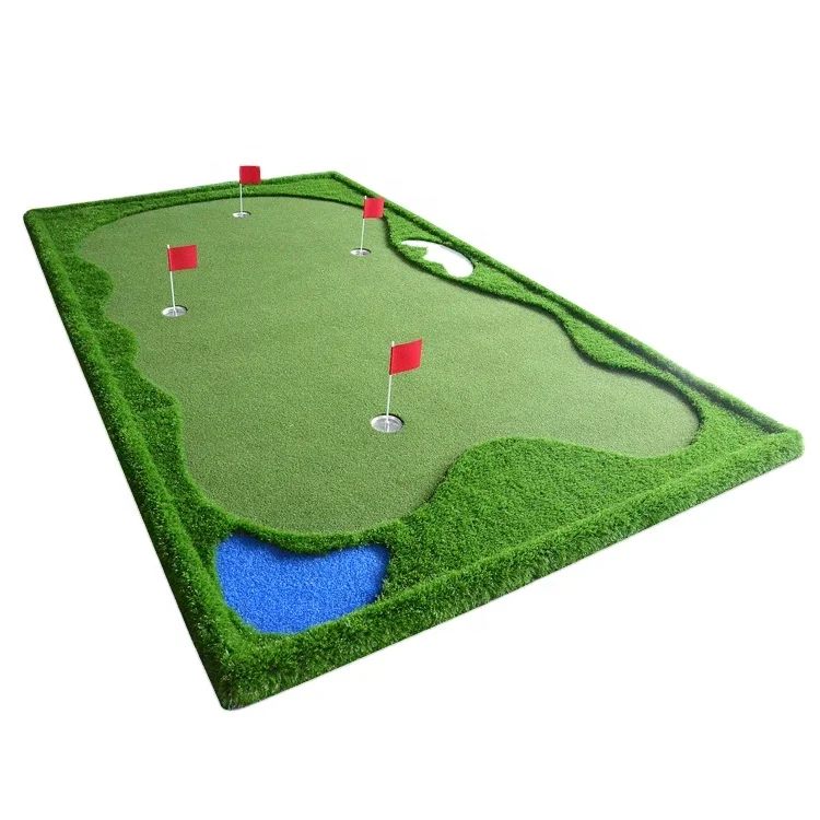 Factory Custom Size Outdoor Indoor Golf Mat Synthetic Grass Golf Putting Green Golf Putting Carpet
