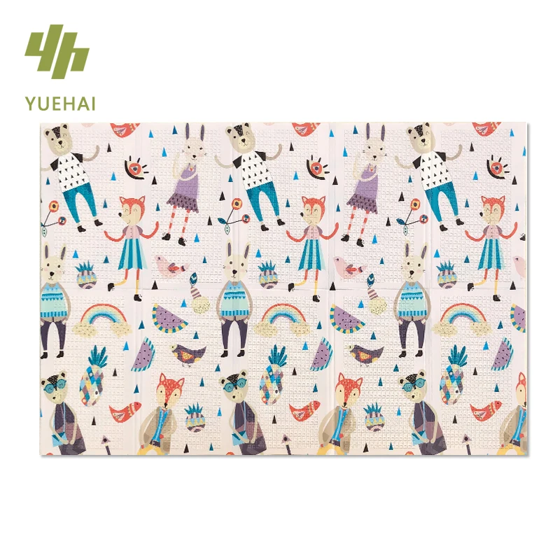 Reliable And Cheap YUEHAI kids play mat indoor 180x200mm Play Mat baby play foldable mat