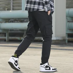 WWK New Plus Size  Elastic Pocket Cargo Pants Custom Winter Wholesale Mens Office Work Trousers Pants