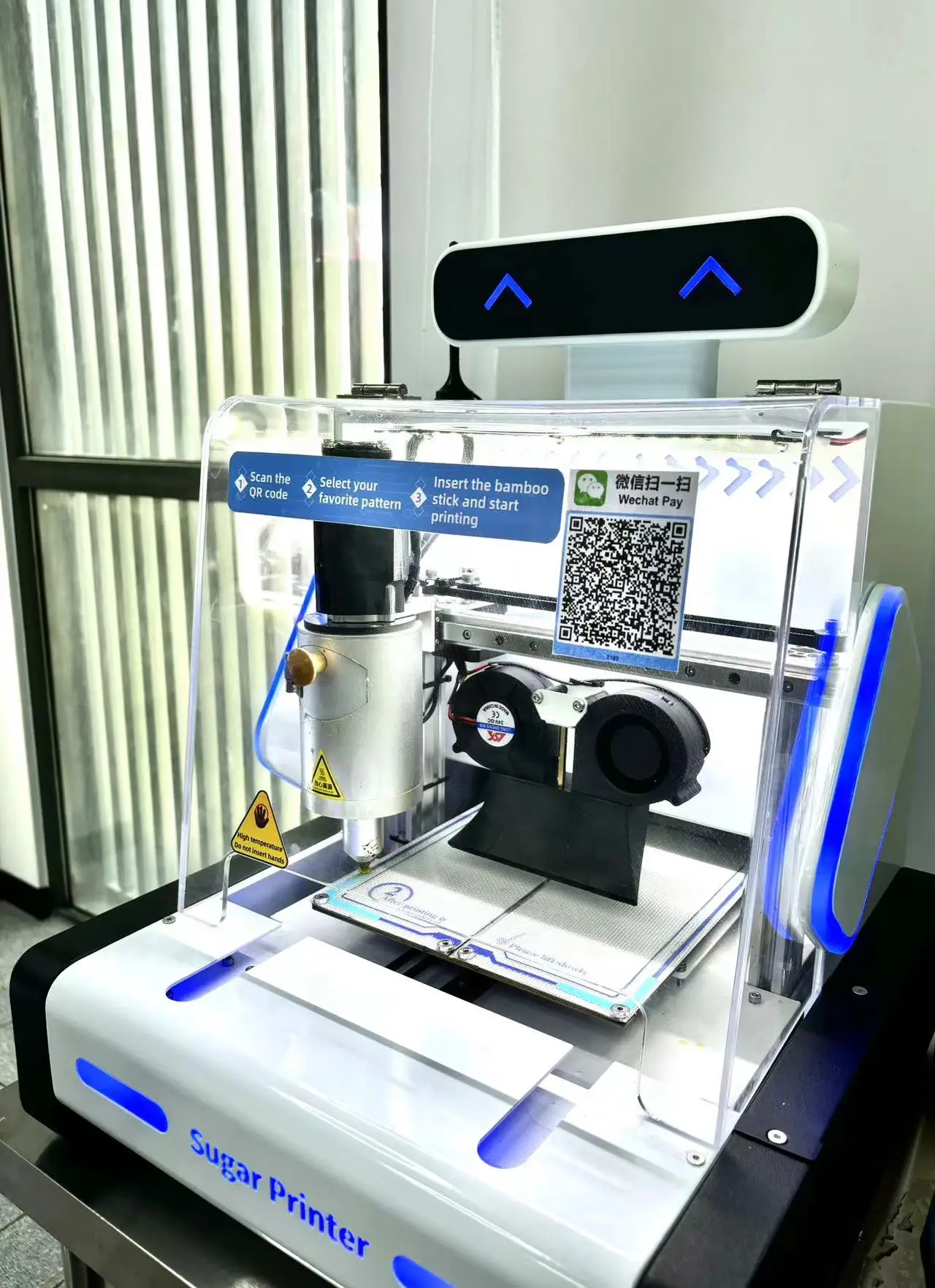 2024 Best Selling Good Price Commercial 3D Printing Sugar Painting Vending Machine For Snack And Food
