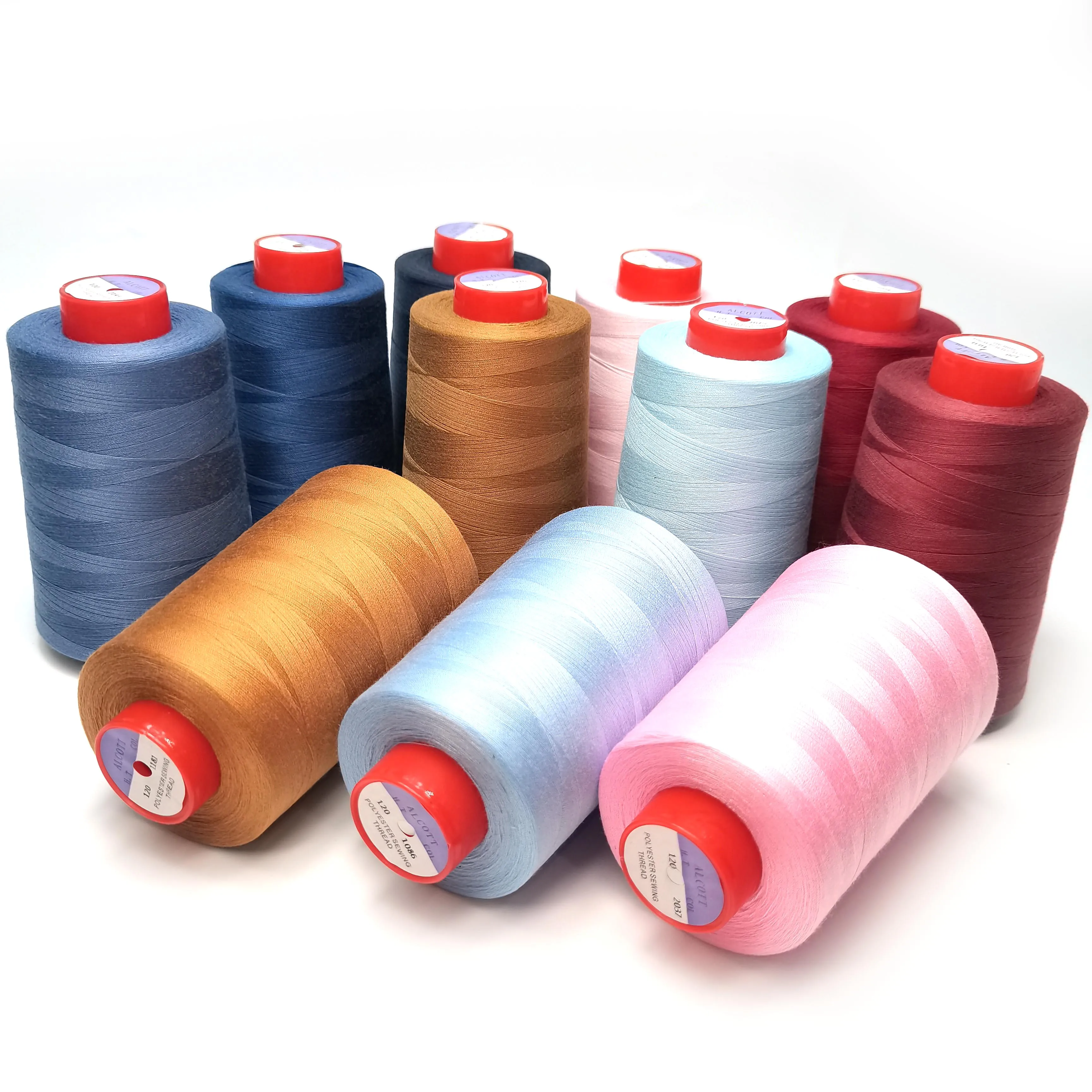 Industrial 40/2 50/2 machine overlock sewing threads wholesale spun polyester thread sewing threads price for Sewing clothes