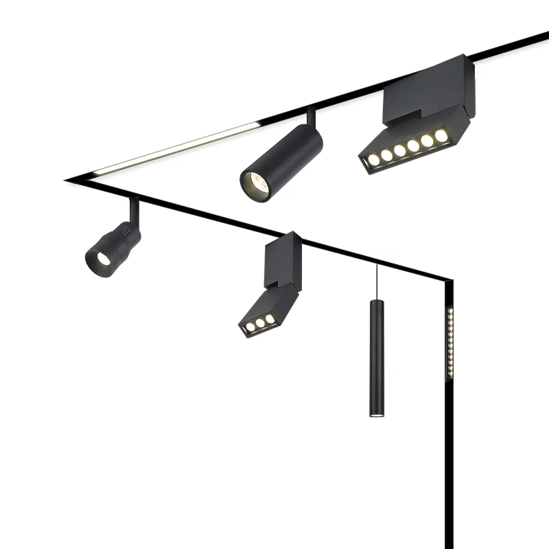 
NEW dimming magnetic lighting Track rail grille magnetic track light system 