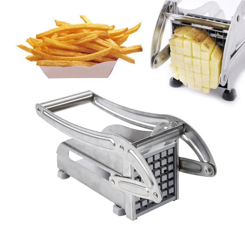 Multifunctional Stainless Steel Home French Fries Potato Chips Strip Cucumber Vegetable Slicer Cutter Chopper Machine Cut Fries