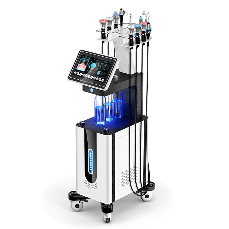 New Upgrade 11 in 1 Skin Management Comprehensive Device Water Oxygen Aqua Jet Peel Cleaning Microdermabrasion Machine