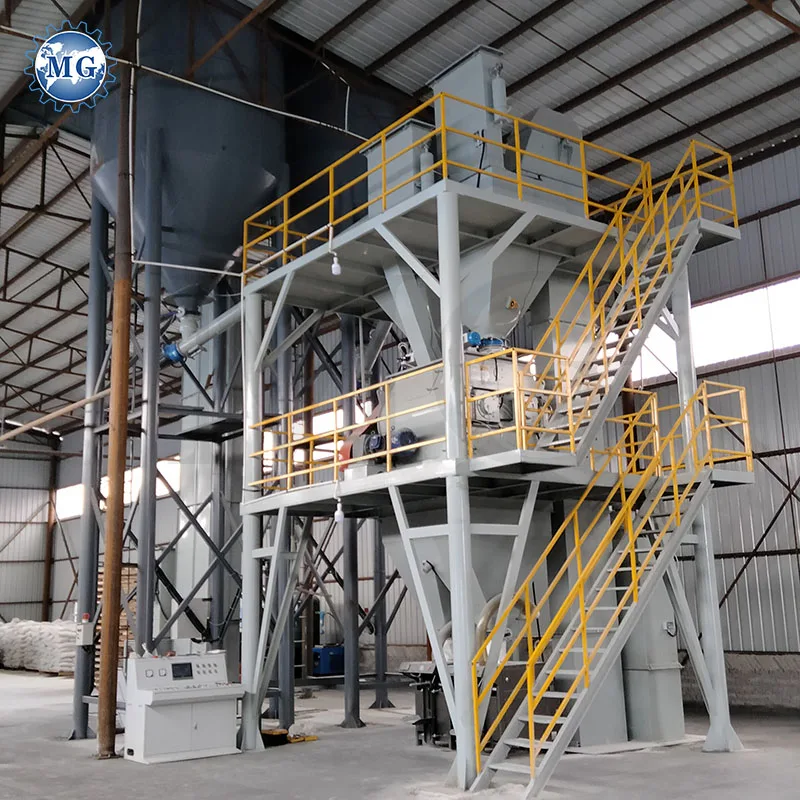Factory Dry Mix Powder Mortar Manufacturing Plant Wall Putty Mixer Cement Sand Gypsum Plaster Tile Adhesive Mixing Machine