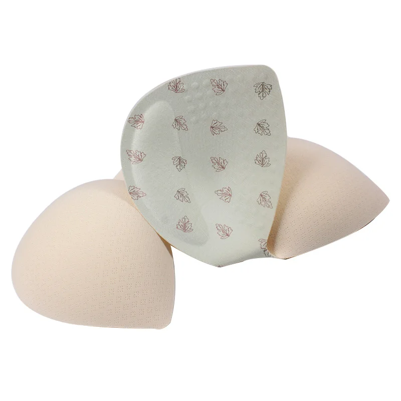 Triangle shape invisible sponge foam enhance bra pads inserts push up bra cup