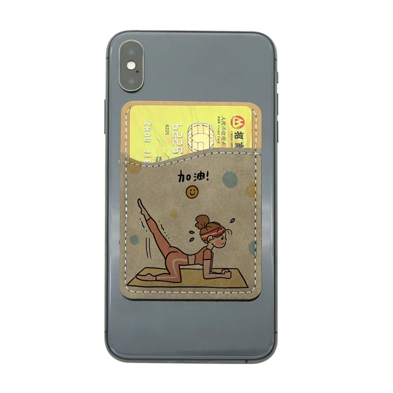 DIY Sublimation Blank Leather Card Holder Wallet for Mobile phone