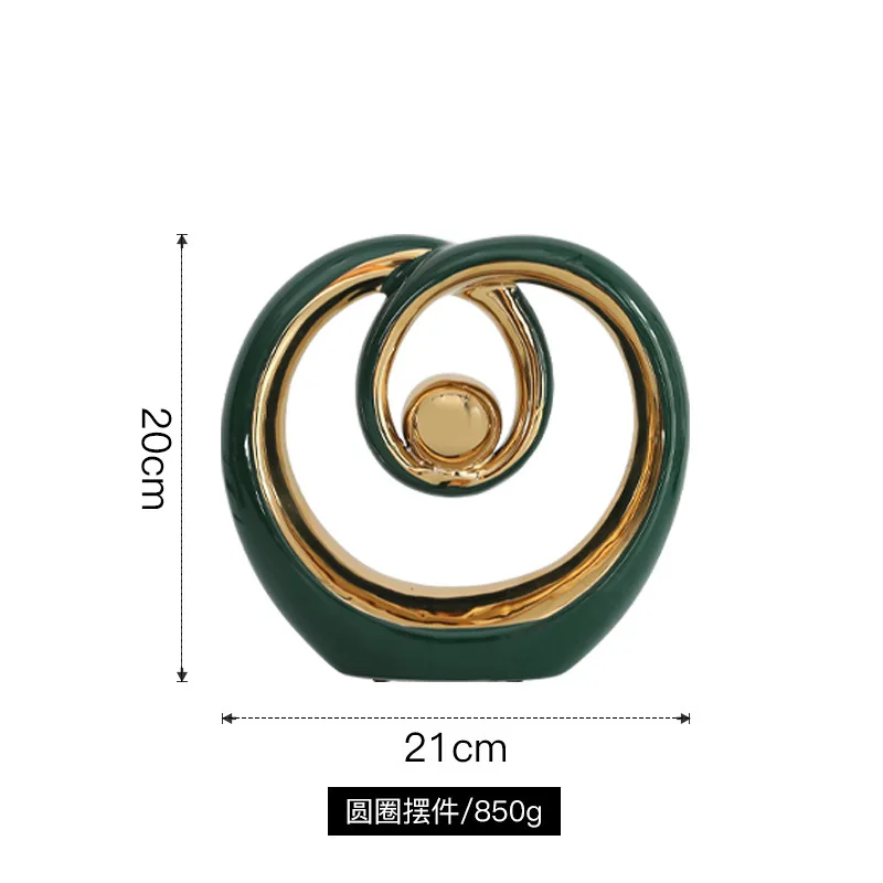 Modern Luxury Ornaments Living Room Wine Cabinet Decoration Porch Ceramic Crafts Home Accessories Wholesale