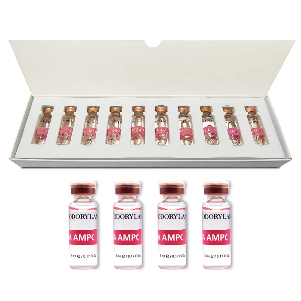 Best Selling Korea 5ml*10 Vials Molecular Cross-linked Hyaluronic Acid Ampoule Mesotherapy Collagen Ha Hyaluronic Acid Skin Whit