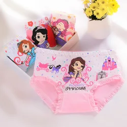Factory cheap kids briefs soft cotton 5pcs one bag girls underwear wholesale children wearing panties