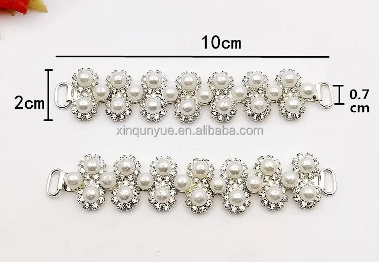 New fashion Rhinestone  Shoes Chain Decorative Accessories Shoe Clasp Shoe Accessories Metal