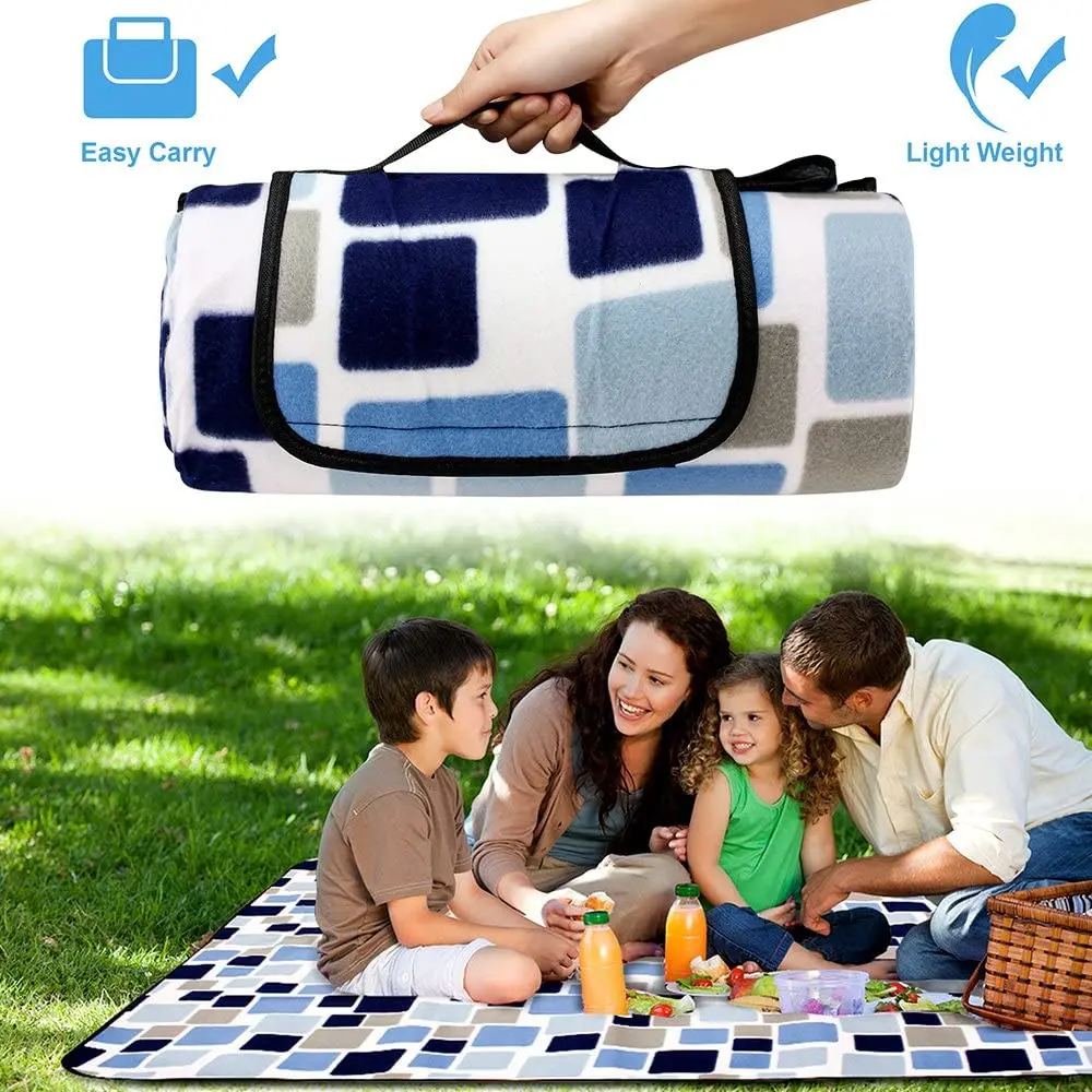 Folding Sand Free Sand Proof Outdoor Picknick Picnic Beach Eco Quilt Blanket Sand Proof Waterproof Picnic Beach Mat Blanket