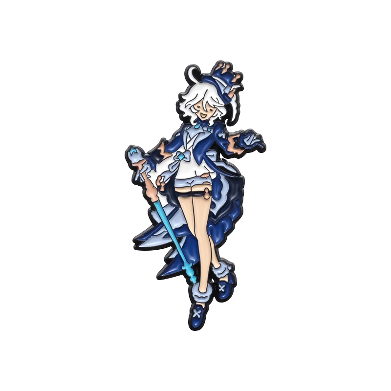 Anime Game Figure Brooch Enamel Pins Custom Cartoon Comic Character Badge Backpack Lapel Brooches Jewelry Gift for Fans Friend