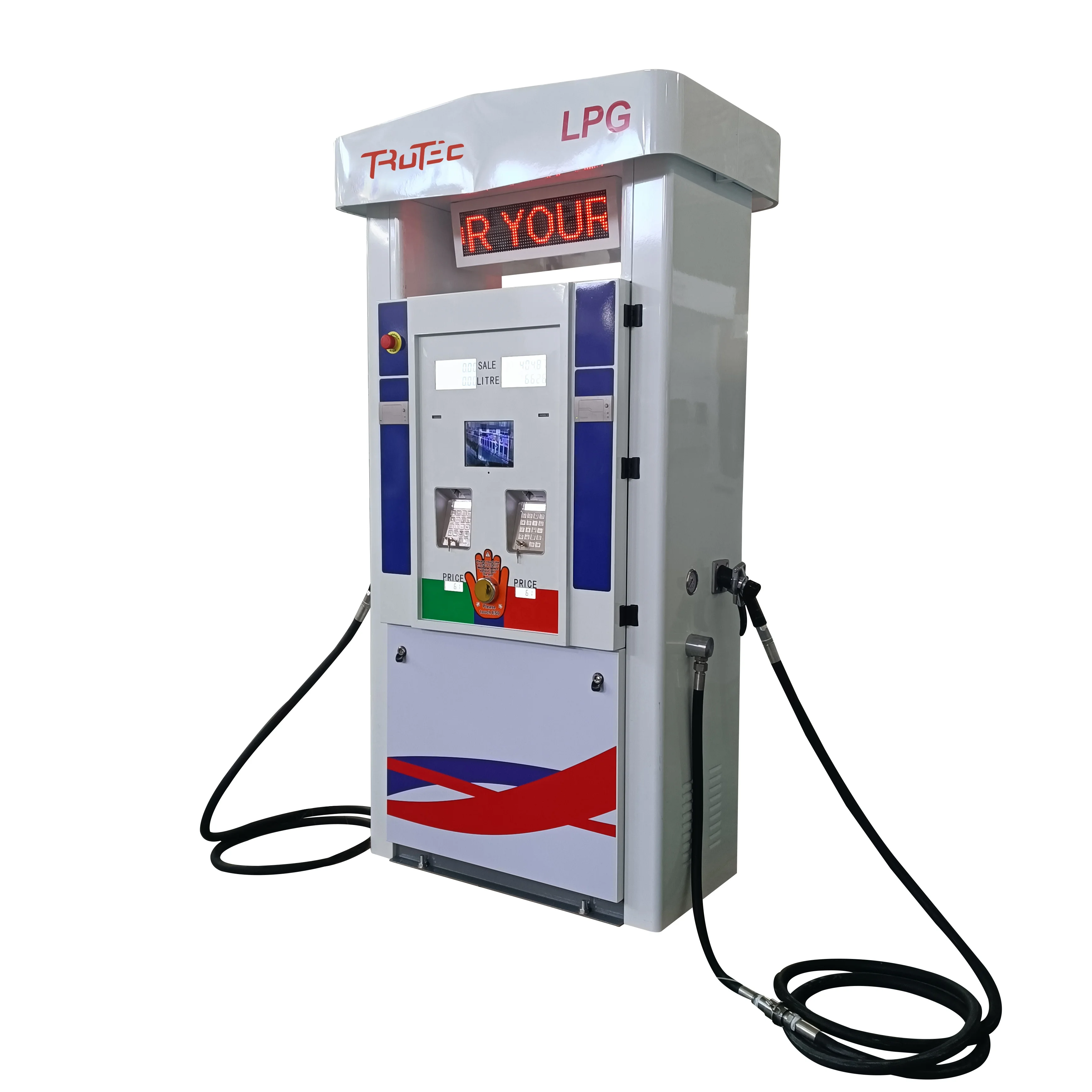 С рекламным телевизором светодиодный дисплей LPG диспенсер