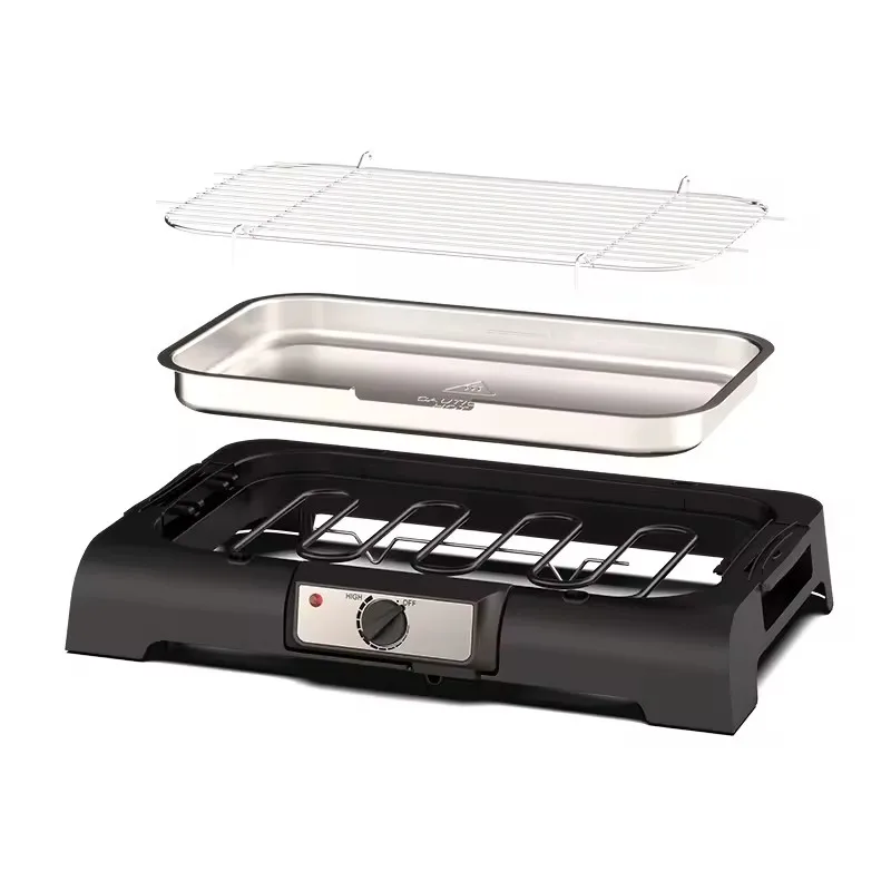 Home electric grill, Table Grill Home Use Adjustable Temperature Control  Meat Griddle Yakitori Grill,110V electric oven Brazil