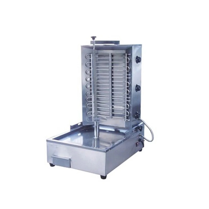 4 Burners Tabletop Meat Product Automatic Gas Doner Kebab Machine Shawarma Equipment Shawarma Machine With Doner Cutter